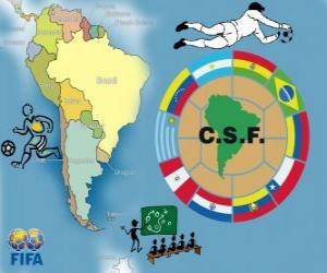 yapboz Güney Amerika Futbol Federasyonu (CONMEBOL)
